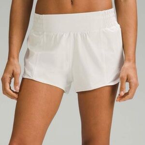 Lululemon Hotty Hot High-Rise Lined Short 2.5" White